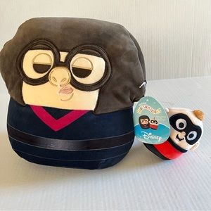 NWT Incredibles Edna Mode and Jack Jack Squishmallows original Disney Pixar